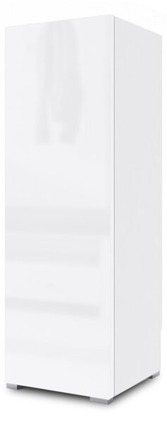 Skříňka stojaca vertikální Combo 3 - Bílý/MDF Bílý lesk - Konec série