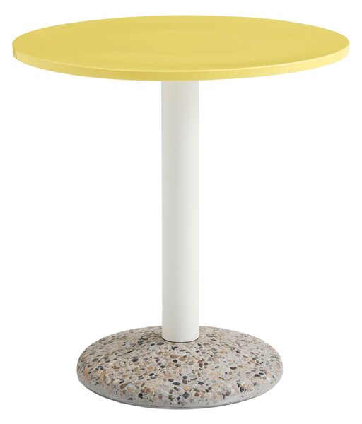 HAY Zahradní stůl Ceramic Ø70, Bright Yellow