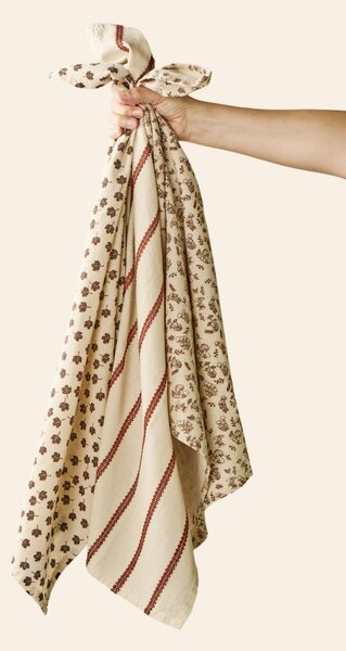 Utěrka Rebecca Rust Woven Stripe