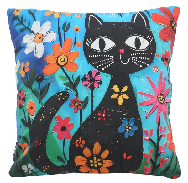 XPOSE® Set povlaků na polštář KOČIČÍ ZAHRADA (digitální tisk) 43x43 cm - set 4ks