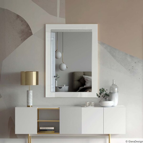 GieraDesign Zrcadlo Modern SQ R10 White Rozměr: 70 x 70 cm