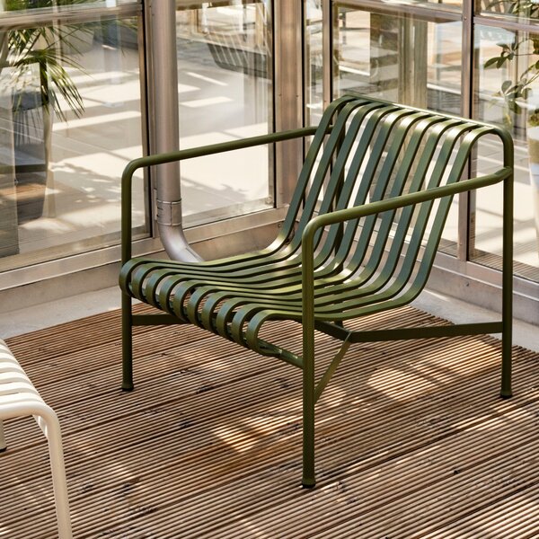 HAY Zahradní křeslo Palissade Lounge Low, Olive