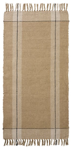 Bavlněný běhoun na podlahu Thin Black Stripes 60 × 120 cm