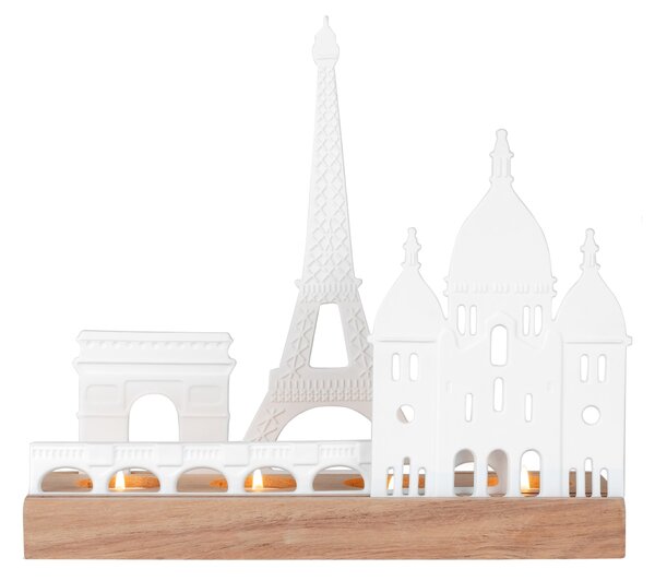 Porcelánový svícen City Skyline Paris