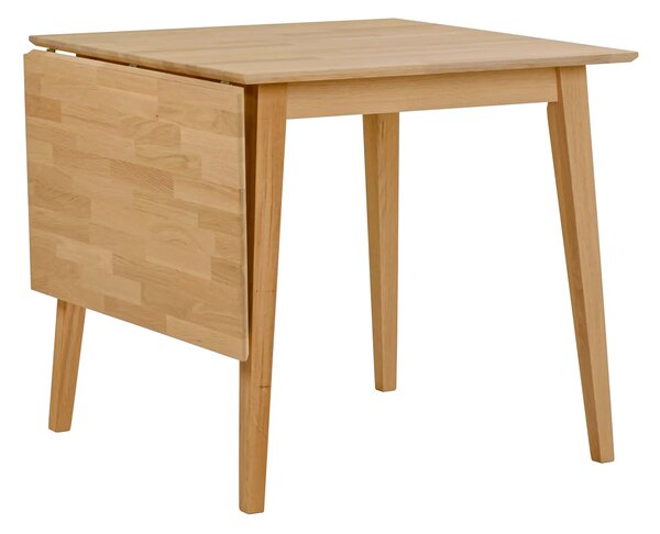 Rowico Home, Skládací jídelní stůl z masivního dubu FILIPPA Oak, 80x80 cm | dub, přírodní 113751
