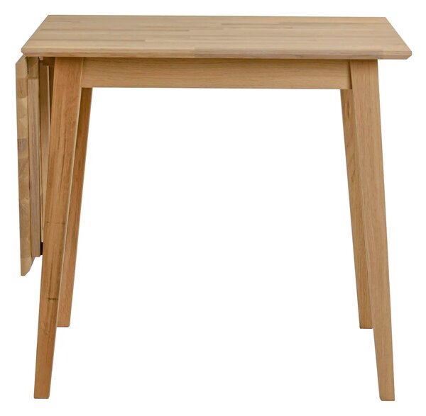Rowico Home, Skládací jídelní stůl z masivního dubu FILIPPA Oak, 80x80 cm | dub, přírodní 113751