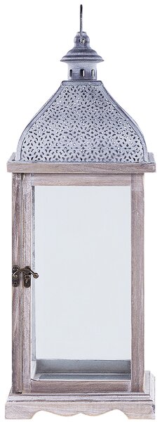 Lucerna SAMAR Borovicové dřevo 47 cm Bílá