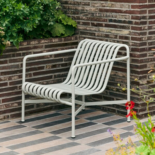 HAY Zahradní křeslo Palissade Lounge Low, Sky Grey