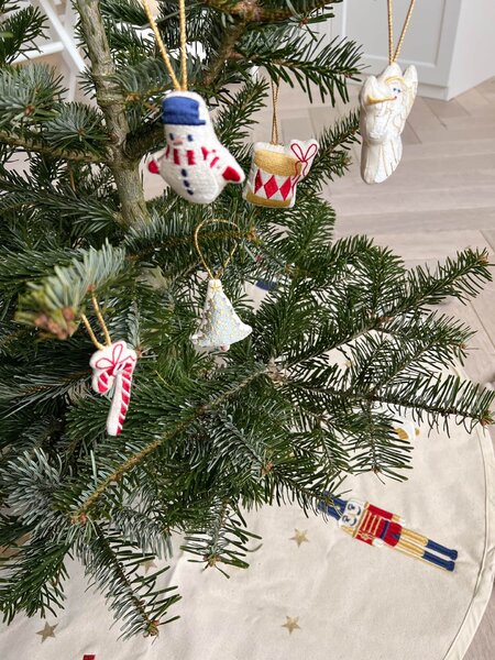 Vyšívaná vánoční ozdoba Nutcracker –⁠⁠⁠⁠⁠⁠ set 3 ks