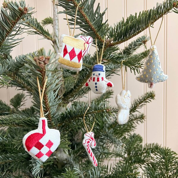 Vyšívaná vánoční ozdoba Nutcracker –⁠⁠⁠⁠⁠⁠ set 3 ks