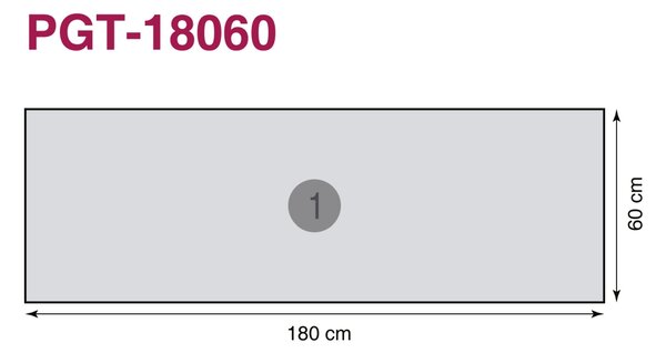 DIMEX | Plexisklo za kuchyňskou linku PGT-18060-032 | 180 x 60 cm | Kameny Zen