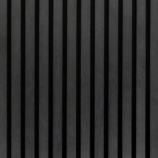 Kamenný akustický panel 240x60 cm - Břidlice černá