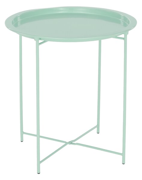 Mentolový příruční stolek RENDER s odnímatelným tácem