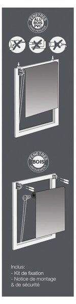 Světle hnědá textilní roleta 90x180 cm Rossignol – douceur d'intérieur