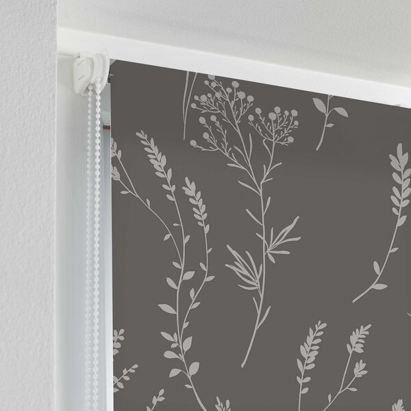 Antracitová textilní roleta 45x180 cm Forelista – douceur d'intérieur