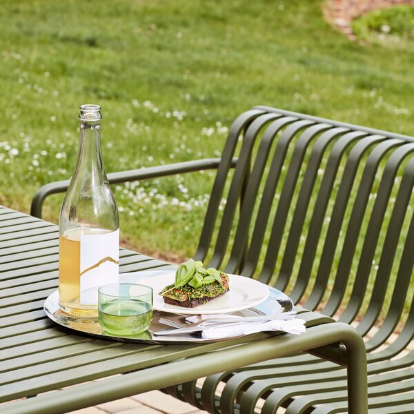 HAY Zahradní lavice Palissade Dining Armrest, Olive