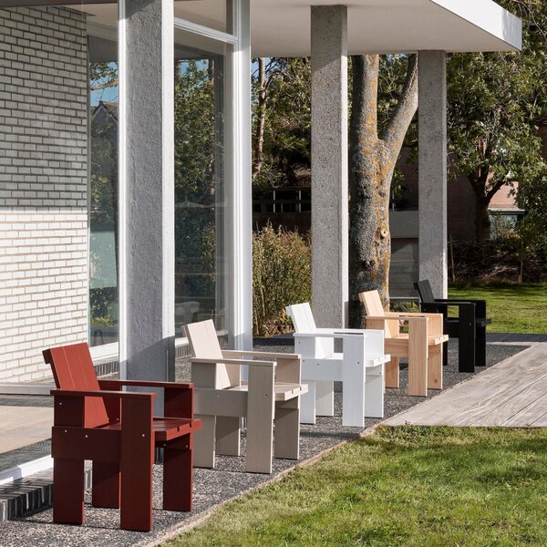 HAY Zahradní židle Crate Dining, Iron Red