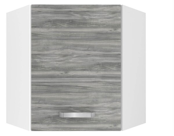 Kuchyňská skříňka Belini horní rohová 60 cm šedý antracit Glamour Wood TOR SGN60/1/WT/GW1/0/U