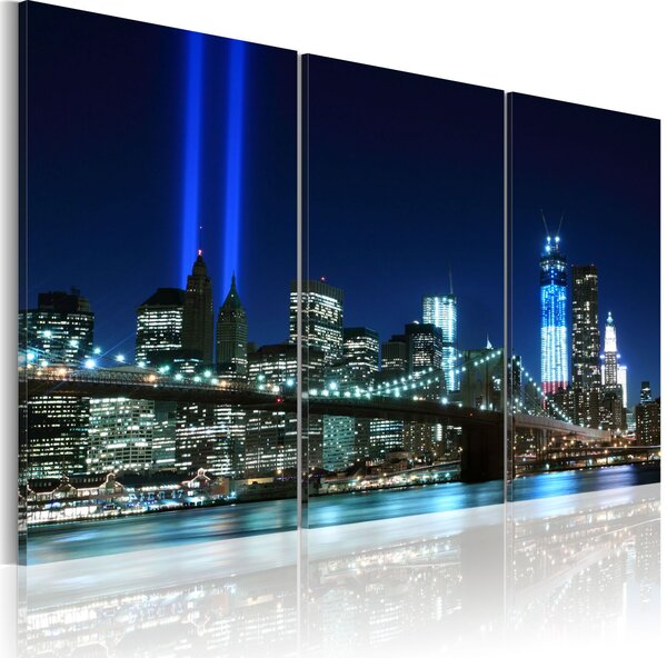 Obraz - Modrá světla v New Yorku 60x40