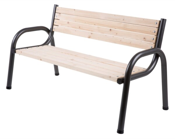 ROJAPLAST Parková lavice - ROYAL, dřevěná/kovová