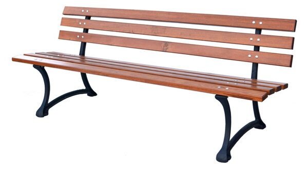 ROJAPLAST Parková lavice, dřevěná/kovová
