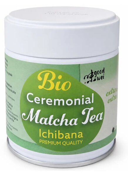 Bio matcha "Ichibana", první sklizeň, dóza 40g, Goodwei