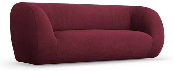 Vínová pohovka z textilie bouclé 210 cm Essen – Cosmopolitan Design