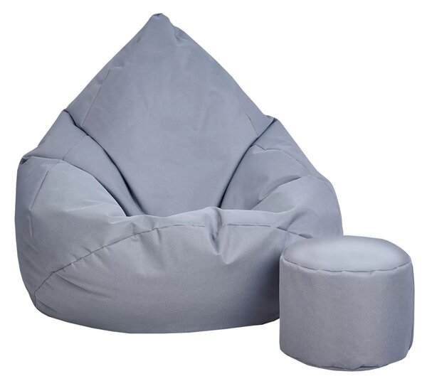 Supplies sedací vak OUTDOOR RELAX nesnímatelný potah - polyester v šedé barvě