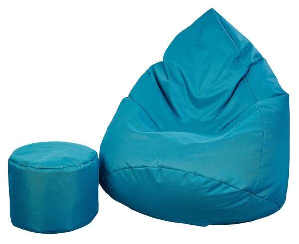 Supplies sedací vak OUTDOOR RELAX nesnímatelný potah - polyester v tyrkysové barvě