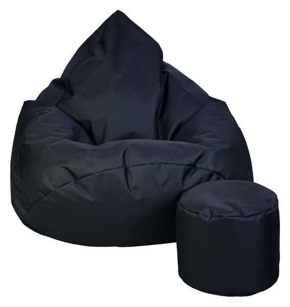 Supplies sedací vak OUTDOOR RELAX nesnímatelný potah - polyester v černé barvě