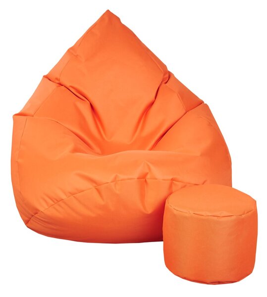 Supplies sedací pytel OUTDOOR RELAX nesnímatelný potah - polyester v oranžové barvě