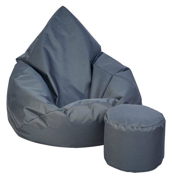 Supplies sedací vak OUTDOOR RELAX nesnímatelný potah - polyester v antracitové barvě