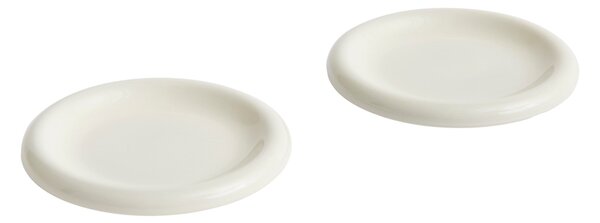 HAY Sada talířů Barro Ø18, Off White, 2ks