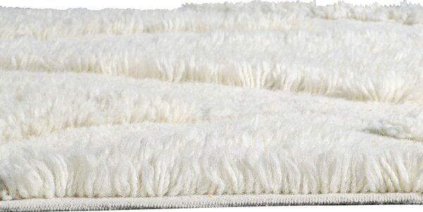 Vlněný koberec kangor 70 x 200 cm bílý