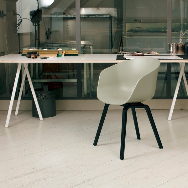 HAY Stůl Loop Stand High, Oak / Black, 180 x 88 cm
