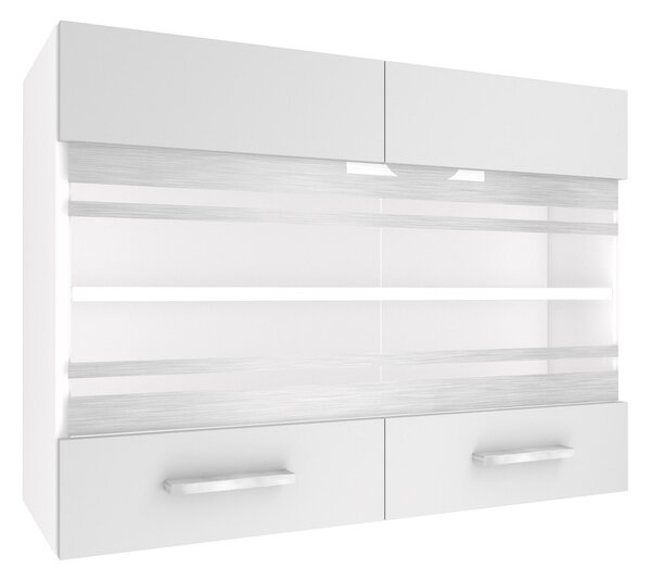 Kuchyňská skříňka Belini horní 80 cm bílý mat TOR SGW80/2/WT/WT/0/E
