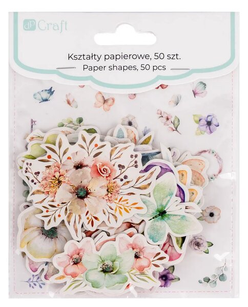 DP CRAFT Ozdoby papírové CEOZ-183 kytky a motýli DP