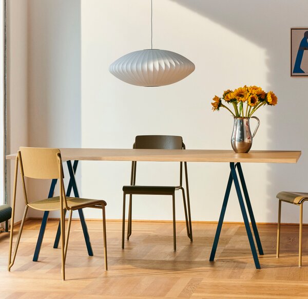 HAY Stůl Loop Stand High, Oak / Black, 180 x 88 cm