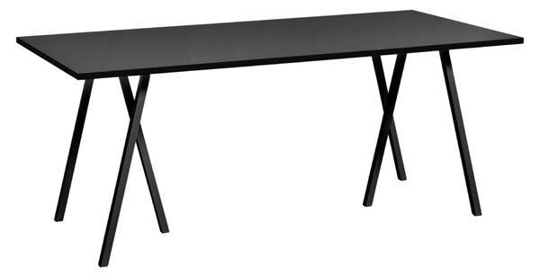 HAY Stůl Loop Stand, Black, 180 x 88 cm
