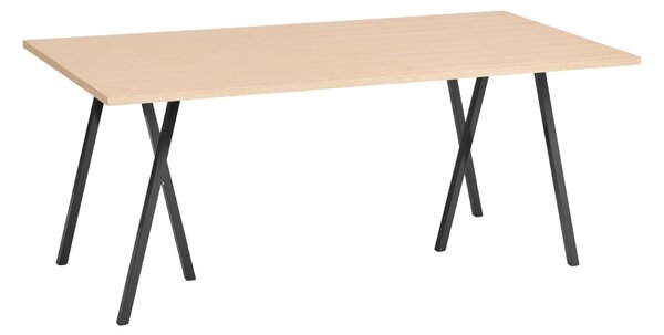 HAY Stůl Loop Stand, Oak / Black, 250 x 93 cm