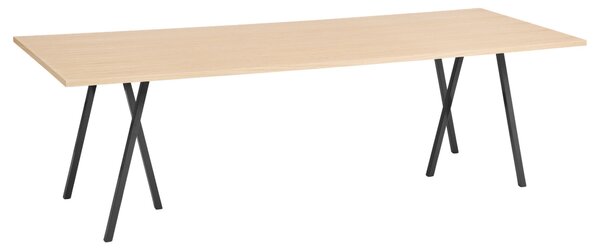 HAY Stůl Loop Stand, Oak / Black, 250 x 93 cm