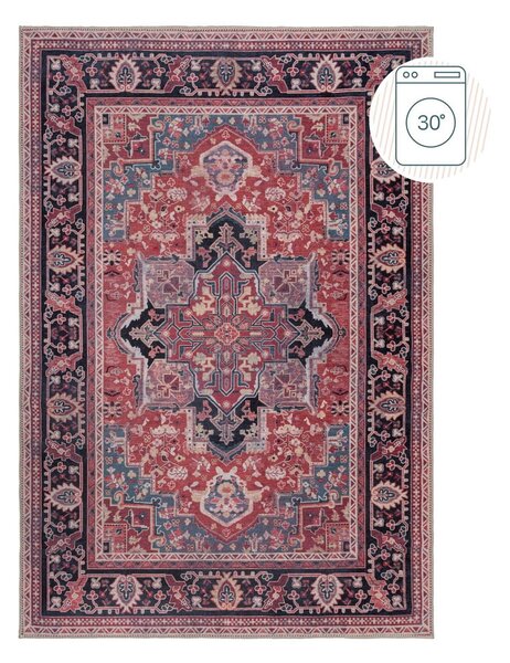 Vínový pratelný koberec s příměsí recyklovaných vláken 160x230 cm Windsor – Flair Rugs