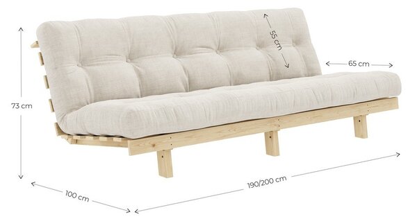 Žlutá manšestrová pohovka 200 cm Lean – Karup Design