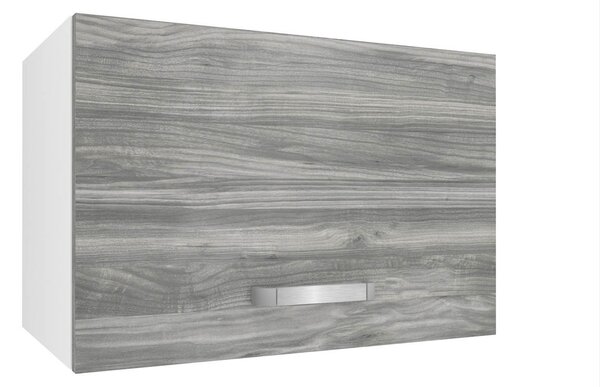 Kuchyňská skříňka Belini nad digestoř 60 cm šedý antracit Glamour Wood TOR SGP60/2/WT/GW1/0/U
