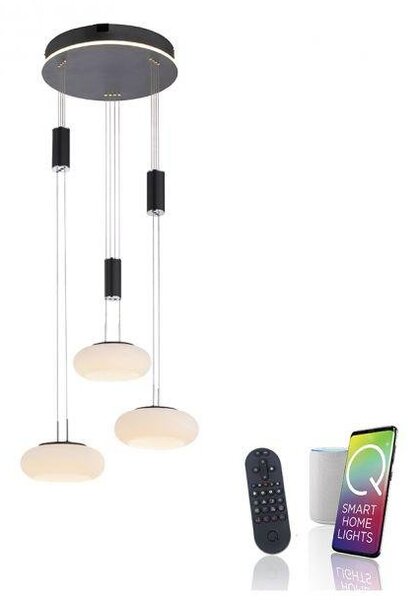 Paul Neuhaus Závěsné LED svítidlo Q-ETIENNE, 35W, d. 44 cm, CCT 2700-5000K