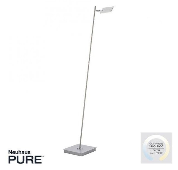 Paul Neuhaus Stojací LED lampa PURE MIRA 7,5W, v. 138 cm, 2700-5000K Barva: Hliník