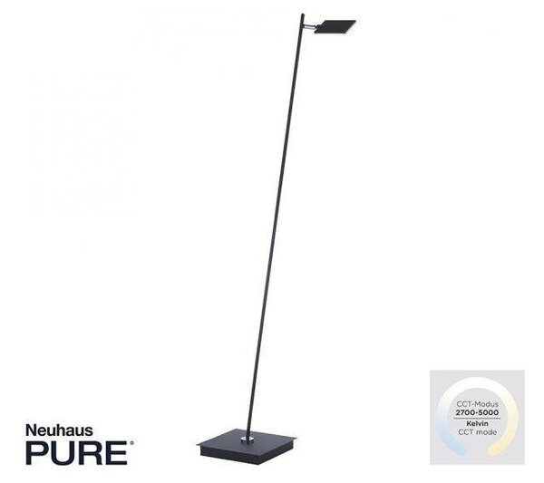 Paul Neuhaus Stojací LED lampa PURE MIRA 7,5W, v. 138 cm, 2700-5000K Barva: Hliník