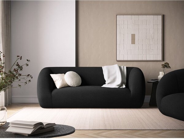 Tmavě šedá pohovka z textilie bouclé 210 cm Essen – Cosmopolitan Design