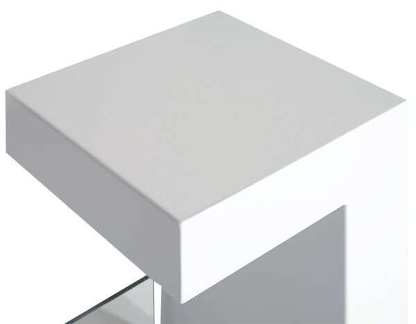 HOMCOM Stolní Bioethanol Krb 2000W z Nerezové Oceli bez Zápachu se Sklem 78 x 25 x 58 cm Bílá | Aosom