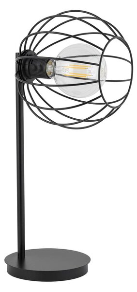 Stolní lampa Madam, černá, s 1 klecovým stínidlem